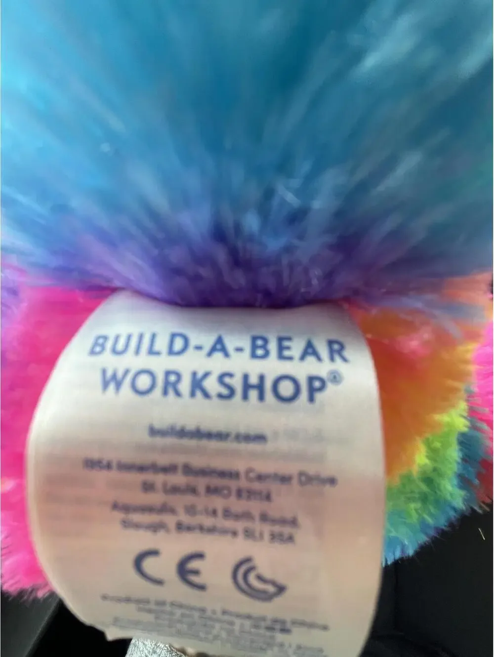 Build-A-Bear‎ Workshop 18” 2019 rainbow sloth